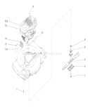 Engine and Blade Assembly Diagram and Parts List for 20009 240000001-240999999 - 2004 Toro Lawn Mower
