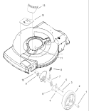 Front Axle and Wheel Assembly Diagram and Parts List for 20009 250000001-250999999 - 2005 Toro Lawn Mower