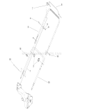 Handle Assembly Diagram and Parts List for 20009 250000001-250999999 - 2005 Toro Lawn Mower