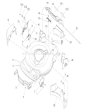 Housing Assembly Diagram and Parts List for 20009 250000001-250999999 - 2005 Toro Lawn Mower