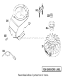 Blower Housing Assembly Diagram and Parts List for 20010 220000001-220999999 - 2002 Toro Lawn Mower