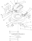 Part Location Diagram of 93-0241-03 Toro Blade-steel Deck