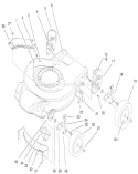 Part Location Diagram of 92-9591 Toro Wheel Asm