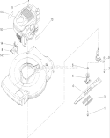 Engine and Blade Assembly Diagram and Parts List for 20012 240000001-240999999 - 2004 Toro Lawn Mower
