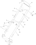 Bail and Handle Assembly Diagram and Parts List for 20012 260000001-260999999 - 2006 Toro Lawn Mower