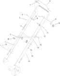 Bail and Handle Assembly Diagram and Parts List for 20016 260000001-260999999 - 2006 Toro Lawn Mower