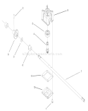 Transmission Assembly Diagram and Parts List for 20017 220000001-220300000 - 2002 Toro Lawn Mower