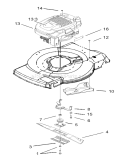 Engine and Blade Assembly Diagram and Parts List for 20017 220000001-220300000 - 2002 Toro Lawn Mower