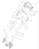 Handle Assembly Diagram and Parts List for 20017 220000001-220300000 - 2002 Toro Lawn Mower