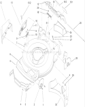 Housing Assembly Diagram and Parts List for 20017 230000001-230999999 - 2003 Toro Lawn Mower