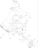 Front Axle and Wheel Assembly Diagram and Parts List for 20017 260000001-260999999 - 2006 Toro Lawn Mower
