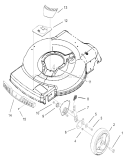 Front Axle and Wheel Assembly Diagram and Parts List for 20014 220300001-220999999 - 2002 Toro Lawn Mower