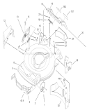 Housing Assembly Diagram and Parts List for 20014 220300001-220999999 - 2002 Toro Lawn Mower
