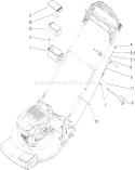 Part Location Diagram of 108-9760 Toro Mount-switch