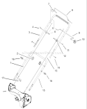 2 Bail Handle Assembly Diagram and Parts List for 20016 230000001-230999999 - 2003 Toro Lawn Mower