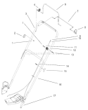 Handle Assembly Diagram and Parts List for 20020 210000001-210999999 - 2001 Toro Lawn Mower