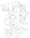 Part Location Diagram of 104-7677 Toro Gear Case Asm