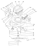 Part Location Diagram of 104-7628 Toro Decal-Manual