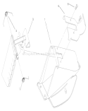 Discharge Door Assembly Diagram and Parts List for 20023 210000001-210999999 - 2001 Toro Lawn Mower