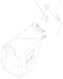 Hanger and Clamp Assembly Diagram and Parts List for 20025 210000001-210999999 - 2001 Toro Lawn Mower