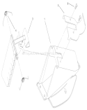 Discharge Door Assembly Diagram and Parts List for 20025 210000001-210999999 - 2001 Toro Lawn Mower
