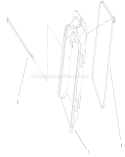 Bag Chute Assembly Diagram and Parts List for 20027 210000001-210999999 - 2001 Toro Lawn Mower
