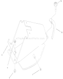 Rear Bag Tunnel Assembly Diagram and Parts List for 20027 210000001-210999999 - 2001 Toro Lawn Mower