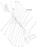 Gear Case & Wheel Assembly Diagram and Parts List for 20025 200000001-200999999 - 2000 Toro Lawn Mower