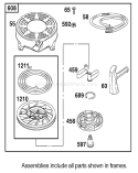 Starter Assembly Diagram and Parts List for 20030 210000001-210999999 - 2001 Toro Lawn Mower