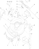 Housing Assembly Diagram and Parts List for 20017 240000001-240999999 - 2004 Toro Lawn Mower