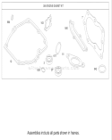 Gasket Assembly Diagram and Parts List for 20033 220000001-220999999 - 2002 Toro Lawn Mower