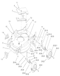 Housing, Handle Brackets and Wheel Assembly Diagram and Parts List for 20033 220000001-220999999 - 2002 Toro Lawn Mower