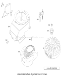 Blower Housing Assembly Diagram and Parts List for 20033 220000001-220999999 - 2002 Toro Lawn Mower