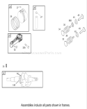 Part Location Diagram of 697342 Tecumseh Piston Assembly