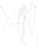 Bag Chute Assembly Diagram and Parts List for 20035 210000001-210999999 - 2001 Toro Lawn Mower