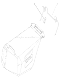 Hanger and Clamp Assembly Diagram and Parts List for 20035 210000001-210999999 - 2001 Toro Lawn Mower