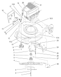 Engine Diagram and Parts List for 20035 210000001-210999999 - 2001 Toro Lawn Mower