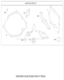 Gasket Assembly Diagram and Parts List for 20037 220000001-220999999 - 2002 Toro Lawn Mower