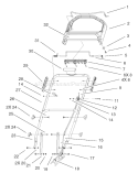 Part Location Diagram of 100-1186 Toro Cable-brake