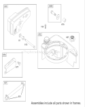 Muffler and Fuel Tank Diagram and Parts List for 20037 220000001-220999999 - 2002 Toro Lawn Mower
