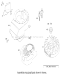 Blower Housing Assembly Diagram and Parts List for 20037 220000001-220999999 - 2002 Toro Lawn Mower