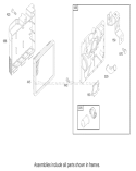 Air Cleaner Assembly Diagram and Parts List for 20037 230000001-230999999 - 2003 Toro Lawn Mower
