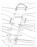 Part Location Diagram of 106-8300 Toro Cable-traction