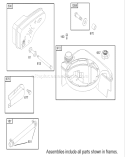 Muffler and Fuel Tank Diagram and Parts List for 20037 230000001-230999999 - 2003 Toro Lawn Mower