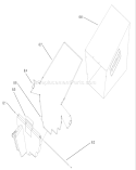 Rear Bagger Assembly Diagram and Parts List for 20037 230000001-230999999 - 2003 Toro Lawn Mower