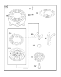 Starter Assembly Diagram and Parts List for 20037 230000001-230999999 - 2003 Toro Lawn Mower