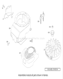 Blower Housing Assembly Diagram and Parts List for 20037 230000001-230999999 - 2003 Toro Lawn Mower