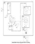 Carburetor Assembly Diagram and Parts List for 20037 230000001-230999999 - 2003 Toro Lawn Mower