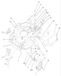 Housing and Wheel Assembly Diagram and Parts List for 20038 220000001-220999999 - 2002 Toro Lawn Mower