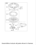 Starter Assembly Diagram and Parts List for 20038 220000001-220999999 - 2002 Toro Lawn Mower